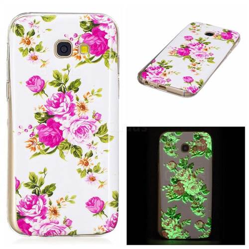 Peony Noctilucent Soft TPU Back Cover for Samsung Galaxy A3 2017 A320