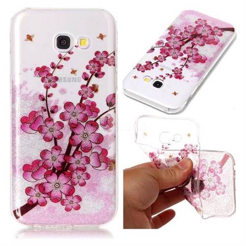 Branches Plum Blossom Super Clear Soft TPU Back Cover for Samsung Galaxy A3 2017 A320