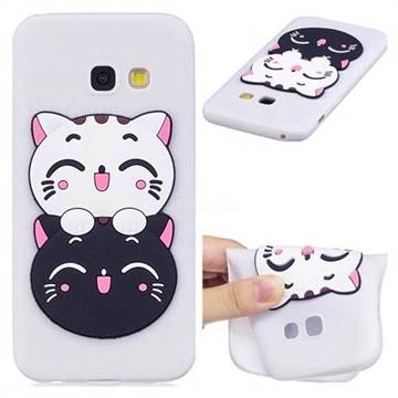 Couple Cats Soft 3D Silicone Case for Samsung Galaxy A3 2017 A320
