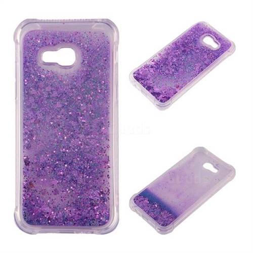 Dynamic Liquid Glitter Sand Quicksand Star TPU Case for Samsung Galaxy A3 2017 A320 - Purple