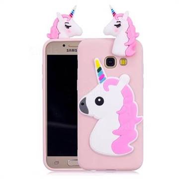 Unicorn Soft 3D Silicone Case for Samsung Galaxy A3 2017 A320 - Pink