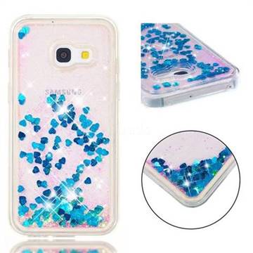 Dynamic Liquid Glitter Quicksand Sequins TPU Phone Case for Samsung Galaxy A3 2017 A320 - Blue