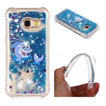 Happy Dolphin Dynamic Liquid Glitter Sand Quicksand Star TPU Case for Samsung Galaxy A3 2017 A320