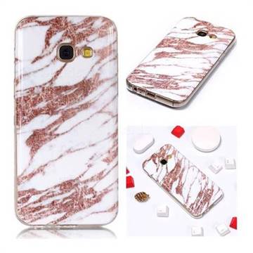 Rose Gold Grain Soft TPU Marble Pattern Phone Case for Samsung Galaxy A3 2017 A320