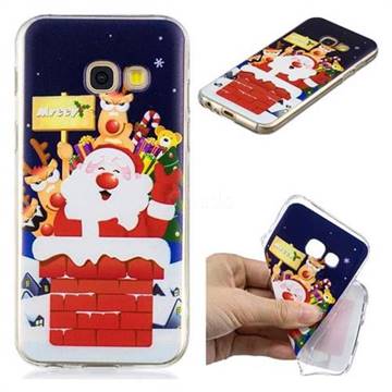 Merry Christmas Xmas Super Clear Soft TPU Back Cover for Samsung Galaxy A3 2017 A320