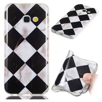 Black and White Matching Soft TPU Marble Pattern Phone Case for Samsung Galaxy A3 2017 A320