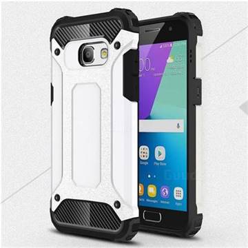 King Kong Armor Premium Shockproof Dual Layer Rugged Hard Cover for Samsung Galaxy A3 2017 A320 - White