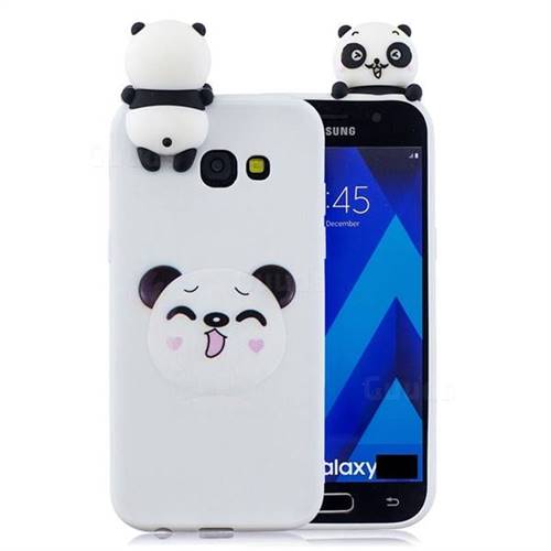 Smiley Panda Soft 3D Climbing Doll Soft Case for Samsung Galaxy A3 2017 A320