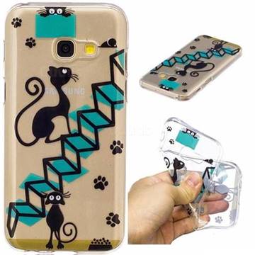 Stair Cat Super Clear Soft TPU Back Cover for Samsung Galaxy A3 2017 A320