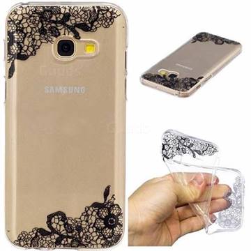 Lace Flower Super Clear Soft TPU Back Cover for Samsung Galaxy A3 2017 A320