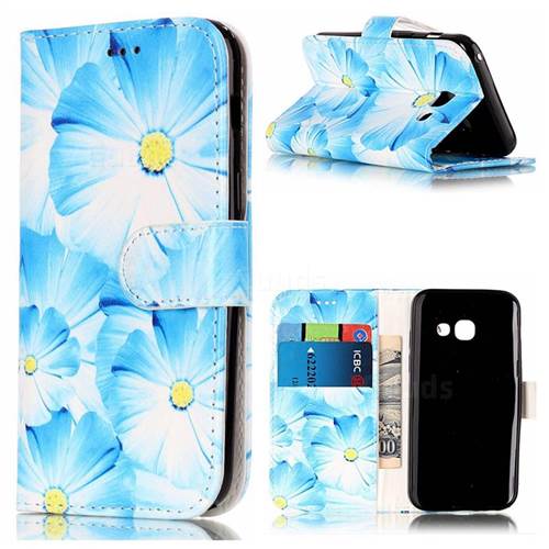 Orchid Flower PU Leather Wallet Case for Samsung Galaxy A3 2017 A320