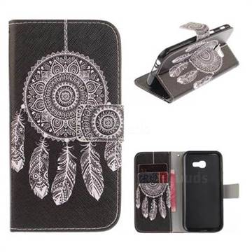 Black Wind Chimes PU Leather Wallet Case for Samsung Galaxy A3 2017 A320
