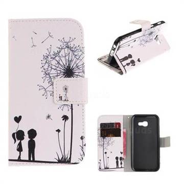 Couple Dandelion PU Leather Wallet Case for Samsung Galaxy A3 2017 A320