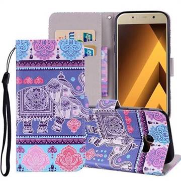 Totem Elephant PU Leather Wallet Phone Case Cover for Samsung Galaxy A3 2017 A320