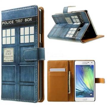 Police Box Leather Wallet Case for Samsung Galaxy A5 A500 A500F A5009