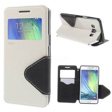 Roar Korea Diary View Leather Flip Cover for Samsung Galaxy A5 A500 A500F A5009 - White