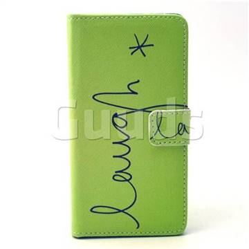 Simple Laugh Leather Wallet Case for Samsung Galaxy A5 A500 A500F A5009