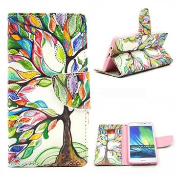 The Tree of Life Leather Wallet Case for Samsung Galaxy A5 A500 A500F A5009