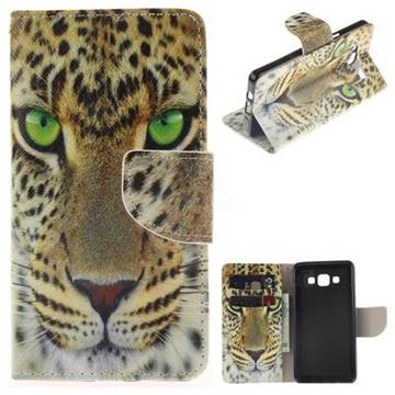 Yellow Tiger PU Leather Wallet Case for Samsung Galaxy A5 2015 A500