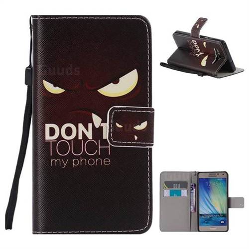 Angry Eyes PU Leather Wallet Case for Samsung Galaxy A5 2015 A500
