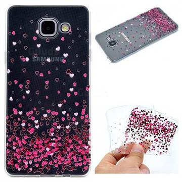 Heart Shaped Flowers Super Clear Soft TPU Back Cover for Samsung Galaxy A5 2016 A510