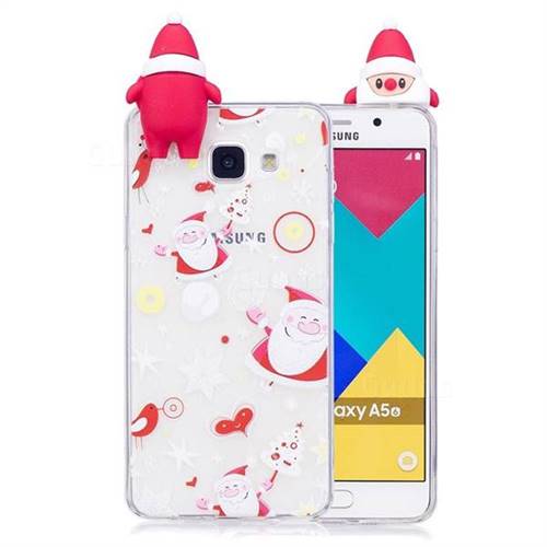 Dancing Santa Claus Soft 3D Climbing Doll Soft Case for Samsung Galaxy A5 2016 A510