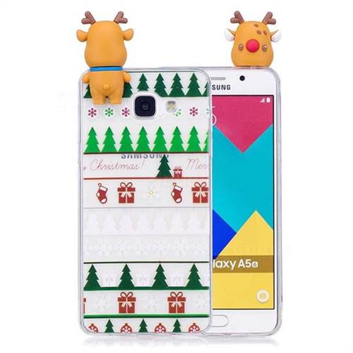 Christmas Socks Soft 3D Climbing Doll Soft Case for Samsung Galaxy A5 2016 A510