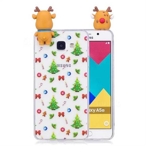 Christmas Bow Soft 3D Climbing Doll Soft Case for Samsung Galaxy A5 2016 A510