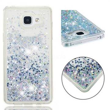 Dynamic Liquid Glitter Quicksand Sequins TPU Phone Case for Samsung Galaxy A5 2016 A510 - Silver