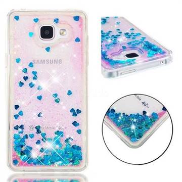 Dynamic Liquid Glitter Quicksand Sequins TPU Phone Case for Samsung Galaxy A5 2016 A510 - Blue