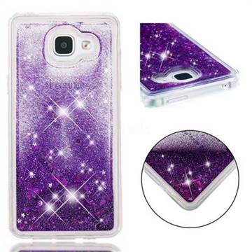 Dynamic Liquid Glitter Quicksand Sequins TPU Phone Case for Samsung Galaxy A5 2016 A510 - Purple