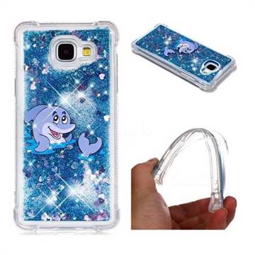 Happy Dolphin Dynamic Liquid Glitter Sand Quicksand Star TPU Case for Samsung Galaxy A5 2016 A510