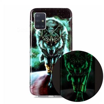Wolf King Noctilucent Soft TPU Back Cover for Samsung Galaxy A51 5G