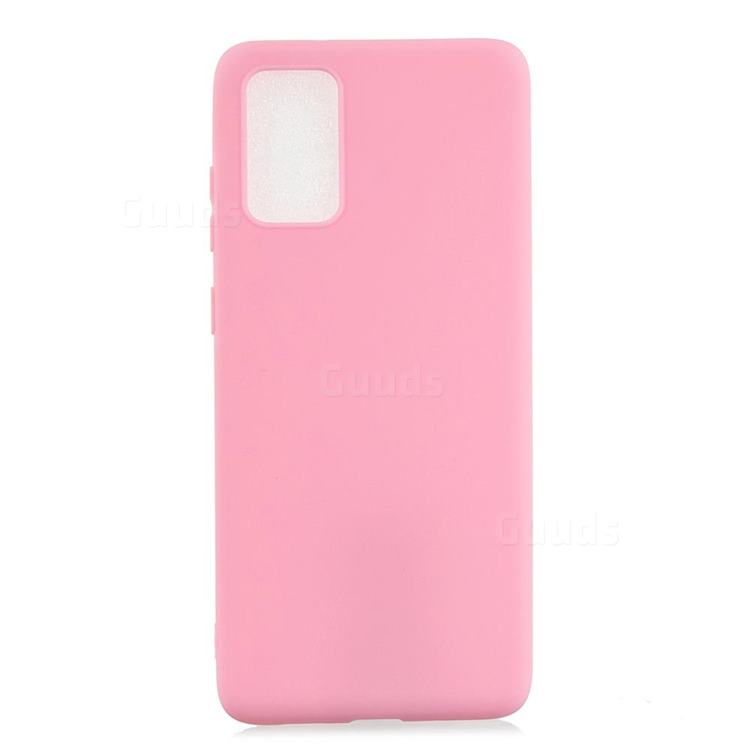 Candy Soft Silicone Protective Phone Case for Samsung Galaxy A51 5G - Dark Pink