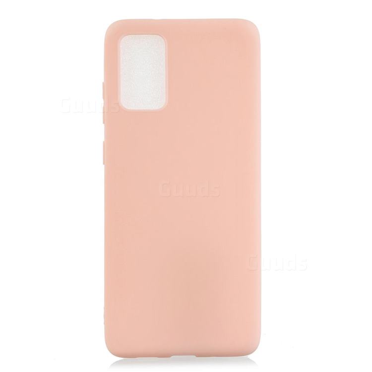 Candy Soft Silicone Protective Phone Case for Samsung Galaxy A51 5G - Light Pink