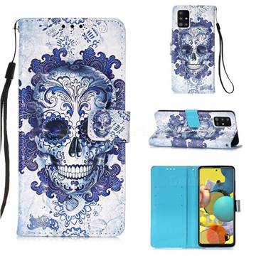Cloud Kito 3D Painted Leather Wallet Case for Samsung Galaxy A51 5G