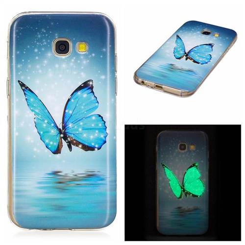 Butterfly Noctilucent Soft TPU Back Cover for Samsung Galaxy A5 2017 A520