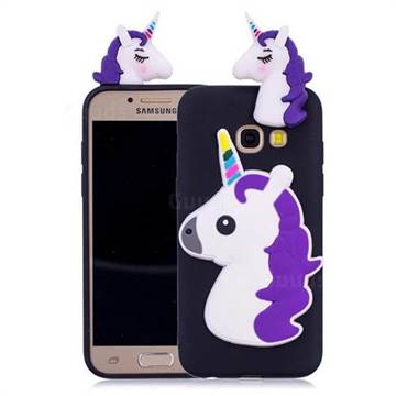 Unicorn Soft 3D Silicone Case for Samsung Galaxy A5 2017 A520 - Black