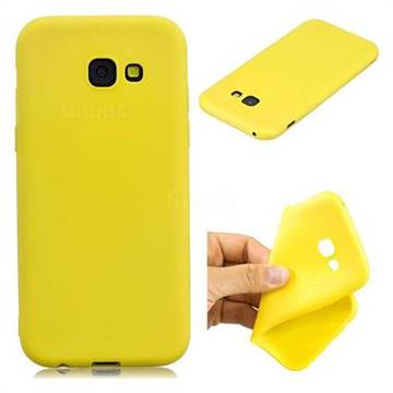 Candy TPU Soft Back Phone Cover for Samsung Galaxy A5 2017 A520 - Yellow