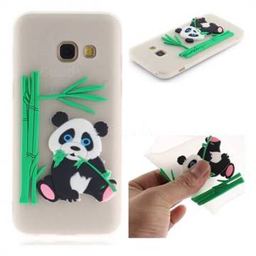 Panda Eating Bamboo Soft 3D Silicone Case for Samsung Galaxy A5 2017 A520 - Translucent