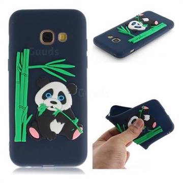 Panda Eating Bamboo Soft 3D Silicone Case for Samsung Galaxy A5 2017 A520 - Dark Blue