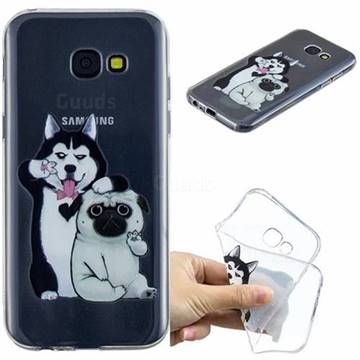 Selfie Dog Clear Varnish Soft Phone Back Cover for Samsung Galaxy A5 2017 A520