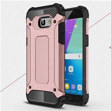 King Kong Armor Premium Shockproof Dual Layer Rugged Hard Cover for Samsung Galaxy A5 2017 A520 - Rose Gold