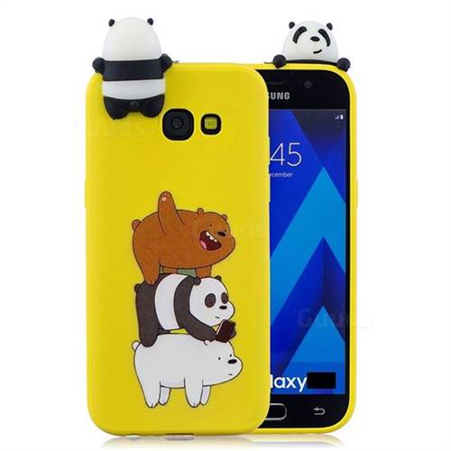 Striped Bear Soft 3D Climbing Doll Soft Case for Samsung Galaxy A5 2017 A520