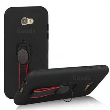 Raytheon Multi-function Ribbon Stand Back Cover for Samsung Galaxy A5 2017 A520 - Black