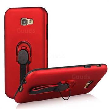 Raytheon Multi-function Ribbon Stand Back Cover for Samsung Galaxy A5 2017 A520 - Red