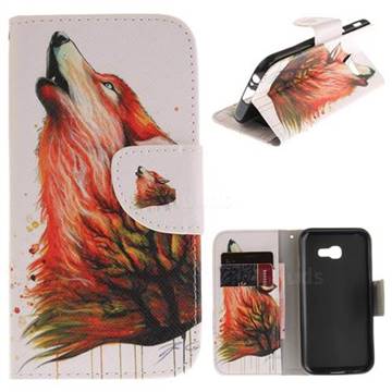 Color Wolf PU Leather Wallet Case for Samsung Galaxy A5 2017 A520
