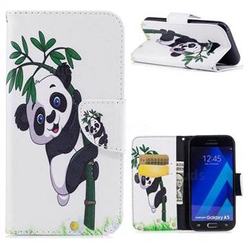 Bamboo Panda Leather Wallet Case for Samsung Galaxy A5 2017 A520