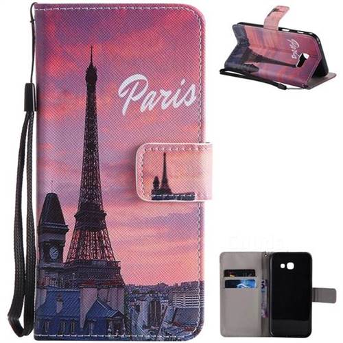 Paris Eiffel Tower PU Leather Wallet Case for Samsung Galaxy A5 2017 A520