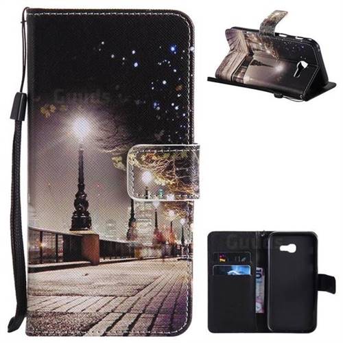 City Night View PU Leather Wallet Case for Samsung Galaxy A5 2017 A520